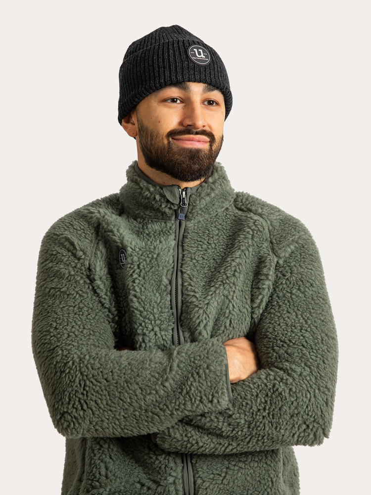 Wool Beanie Blue Graphite