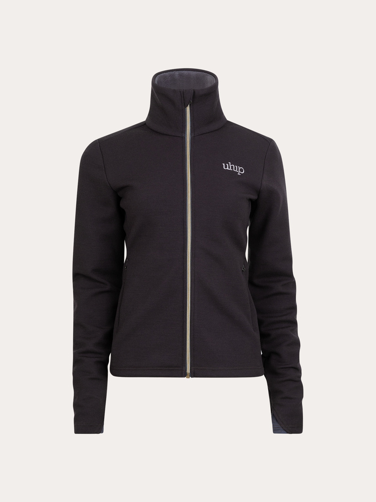 Woolblend Full Zip Chocolate Plum