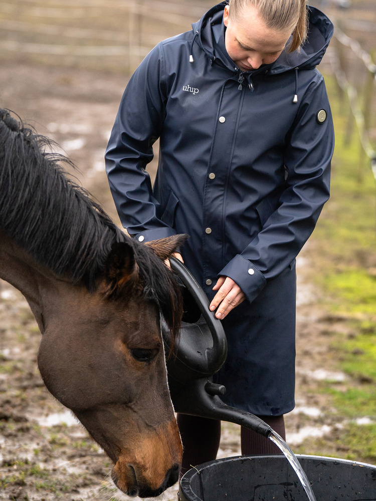 Winnie Mid Raincoat Navy