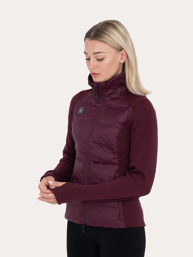 Everyday Hybrid Hoodie Fig Burgundy