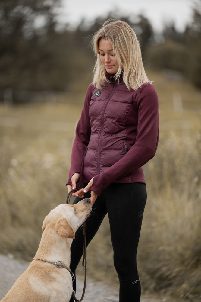 Everyday Hybrid Hoodie Fig Burgundy