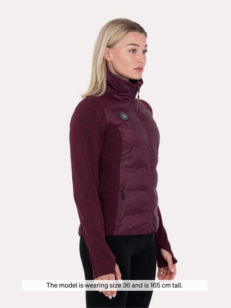 Everyday Hybrid Hoodie Fig Burgundy