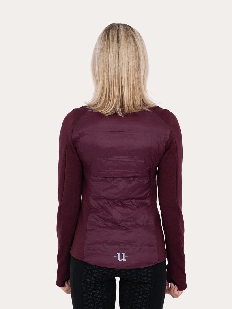 Everyday Hybrid Hoodie Fig Burgundy
