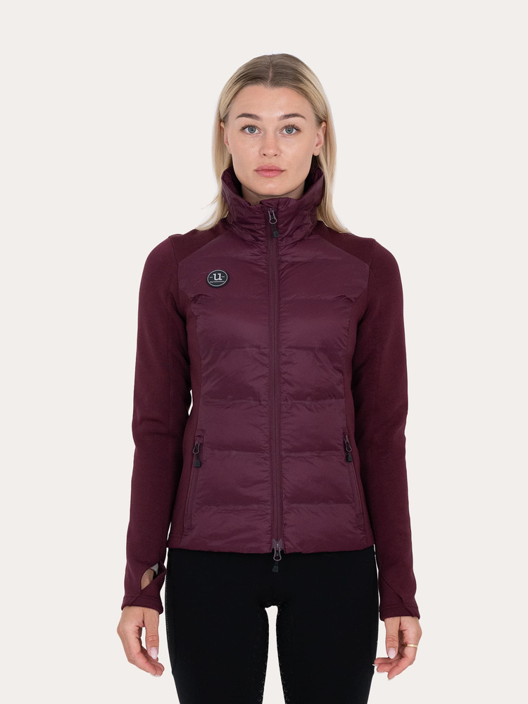 Everyday Hybrid Hoodie Fig Burgundy