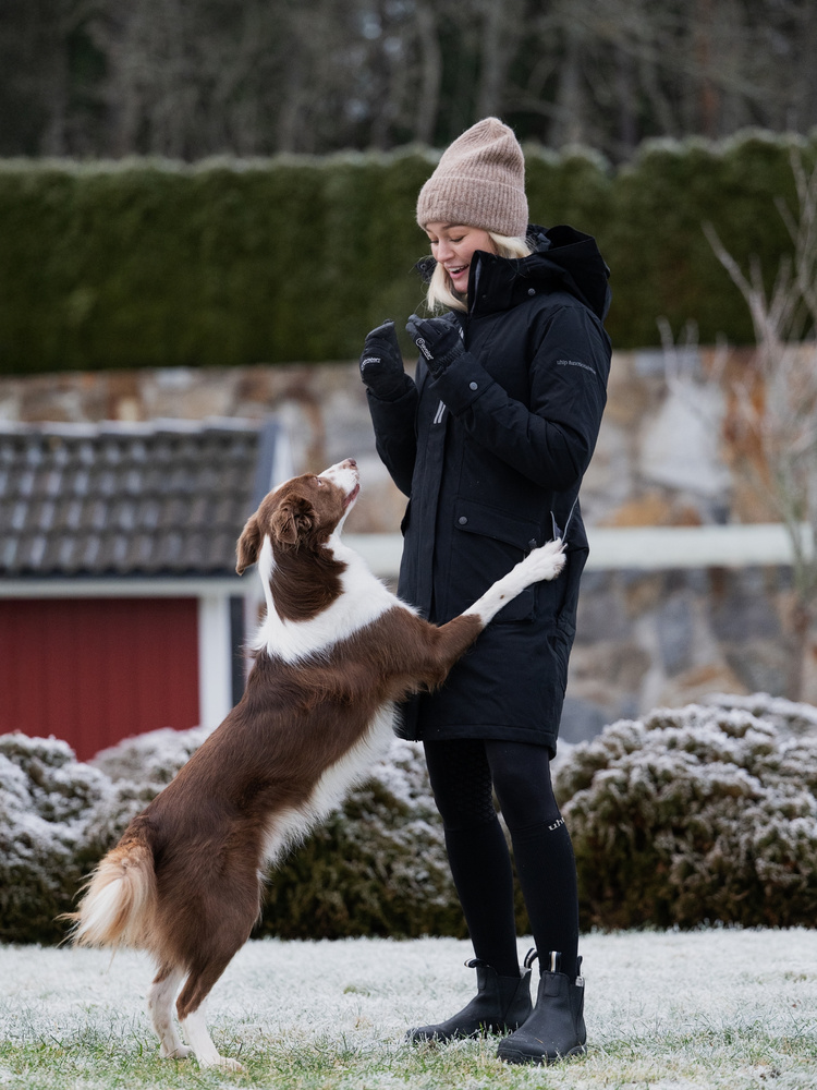 Regular Pro Winter Dog Trainer Long Jacket Jet Black