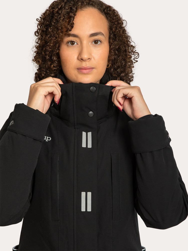 Regular Pro Winter Dog Trainer Long Jacket Jet Black