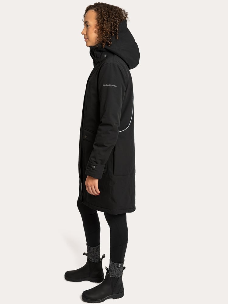 Regular Pro Winter Dog Trainer Long Jacket Jet Black