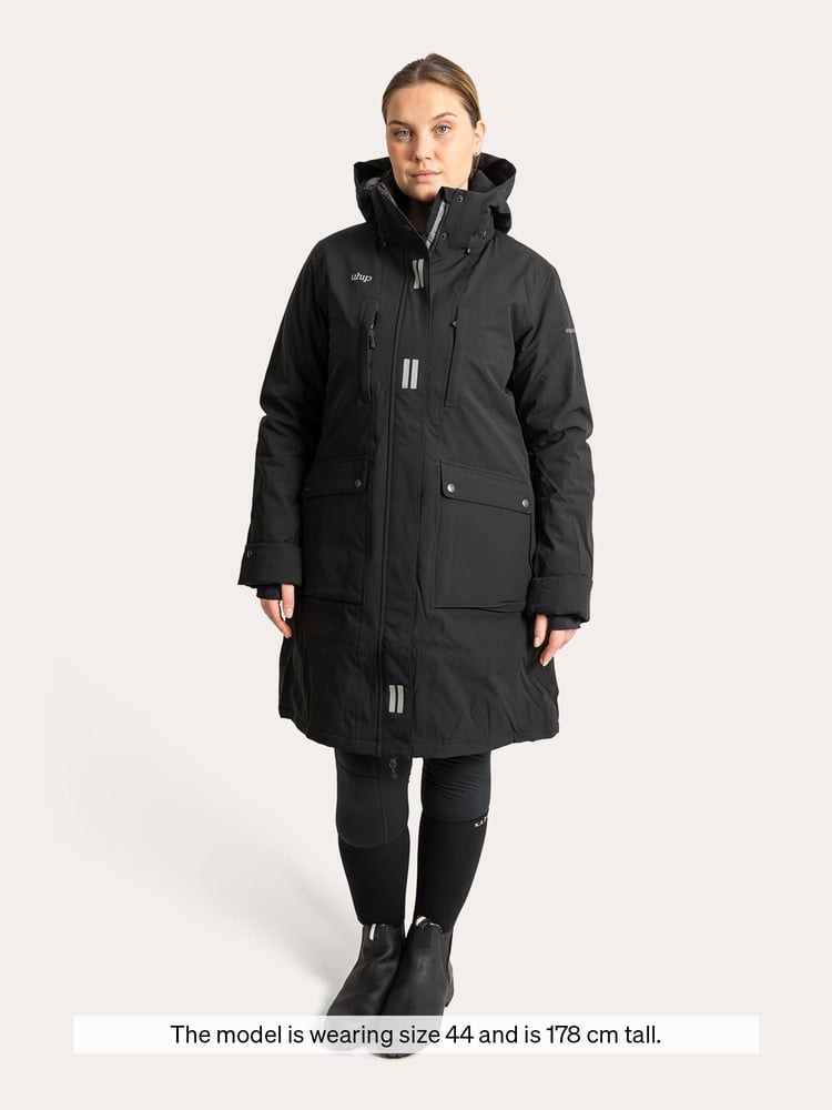 Regular Pro Winter Dog Trainer Long Jacket Jet Black