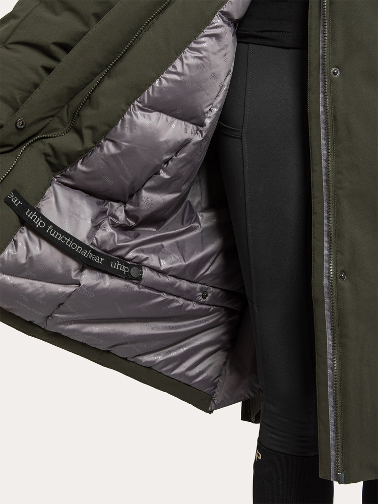 Rime Coat Dark Green