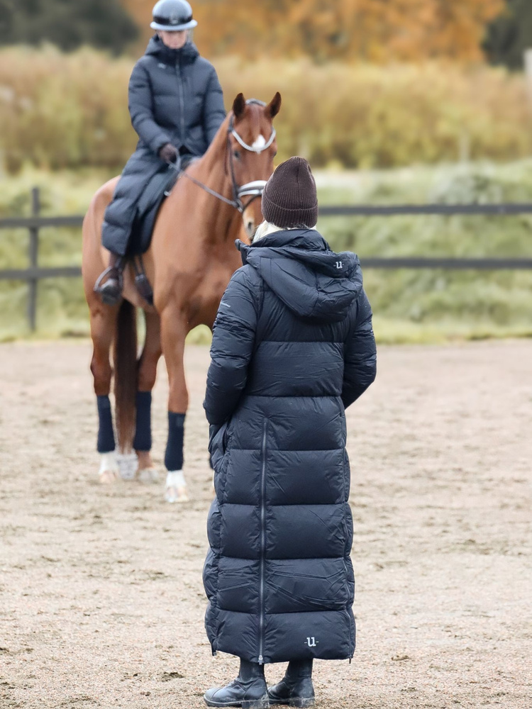 Arctic Puffer Coat Extended Jet Black