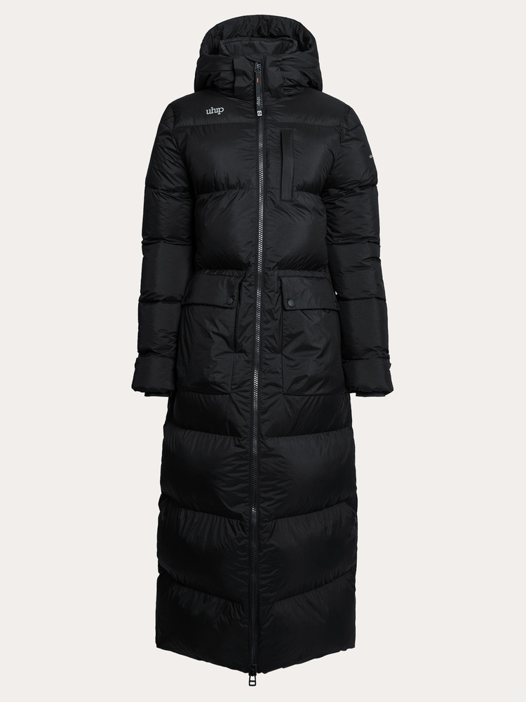 Arctic Puffer Coat Extended Jet Black