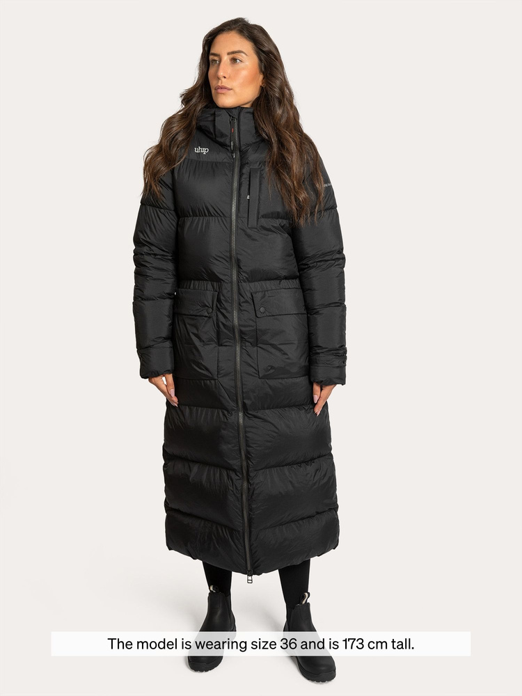 Arctic Puffer Coat Extended Jet Black