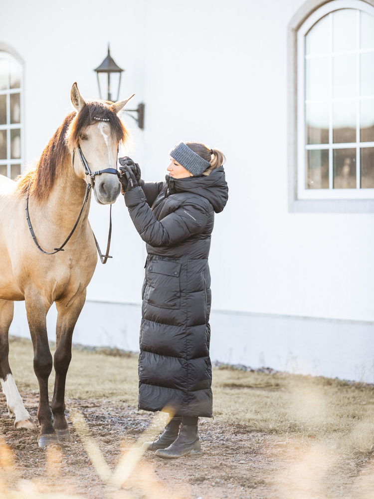 Arctic Puffer Coat Extended Jet Black