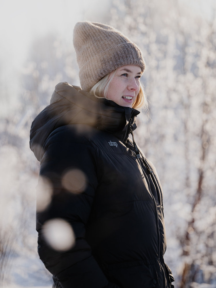 Arctic Puffer Coat Extended Jet Black