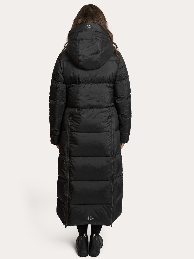 Arctic Puffer Coat Extended Jet Black