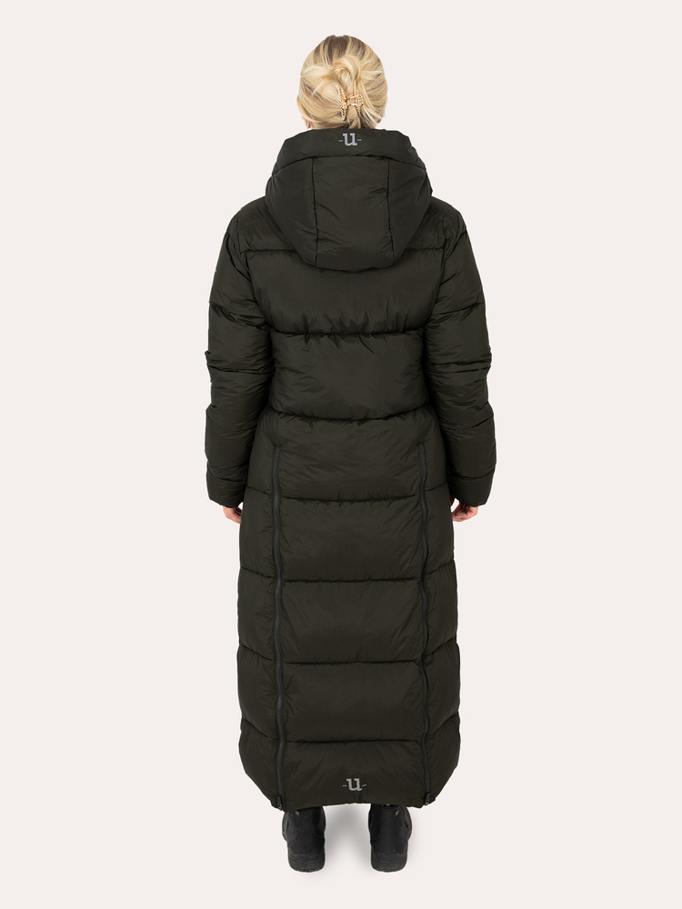 Arctic Puffer Coat Extended Dark Green
