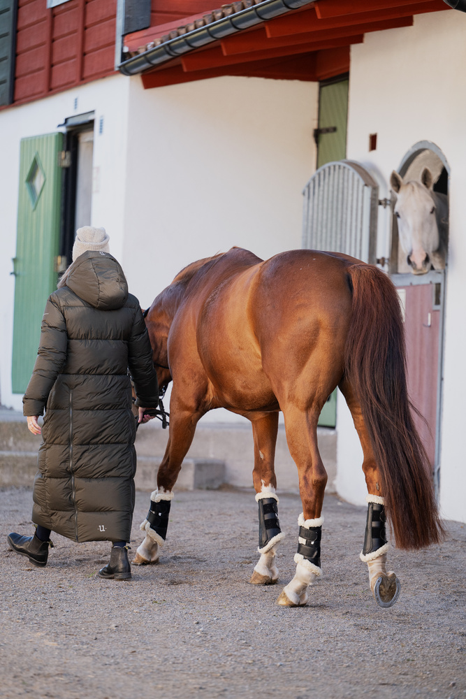 Arctic Puffer Coat Extended Dark Green