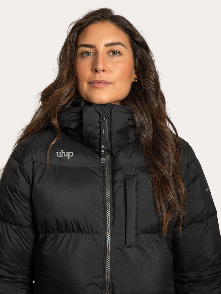 Arctic Puffer Coat Extended Jet Black