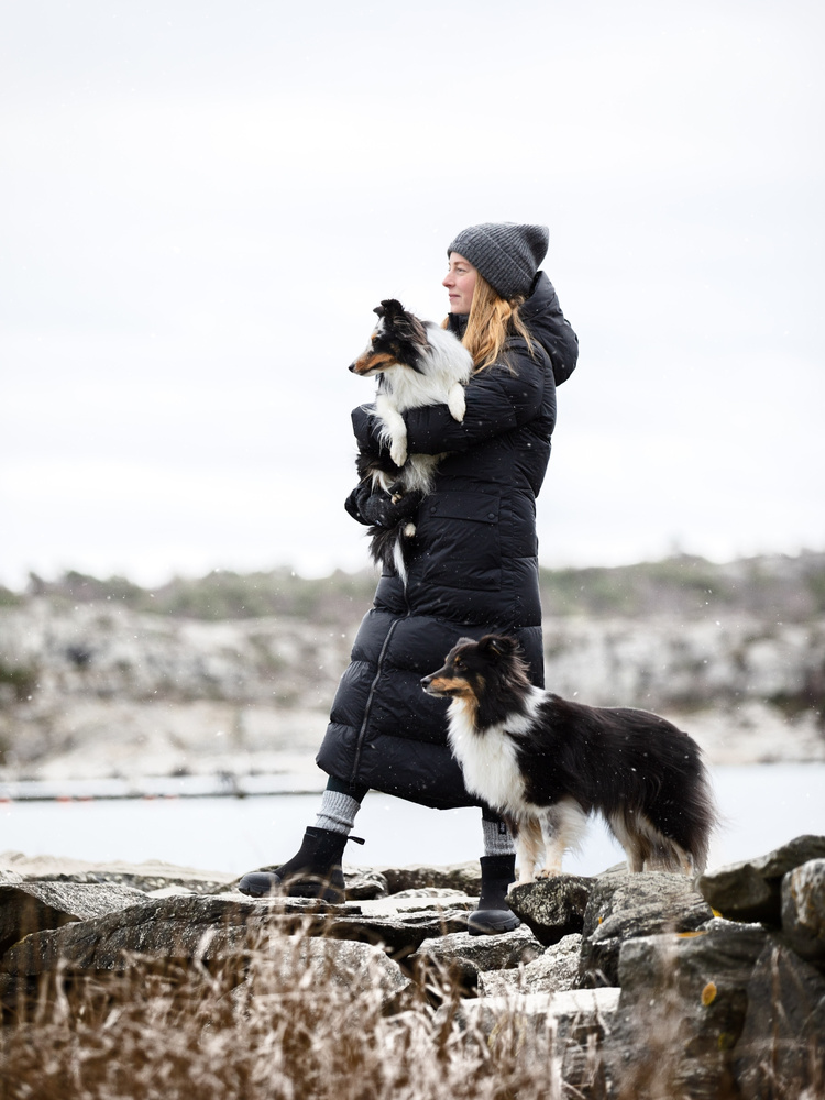 Arctic Puffer Coat Extended Jet Black