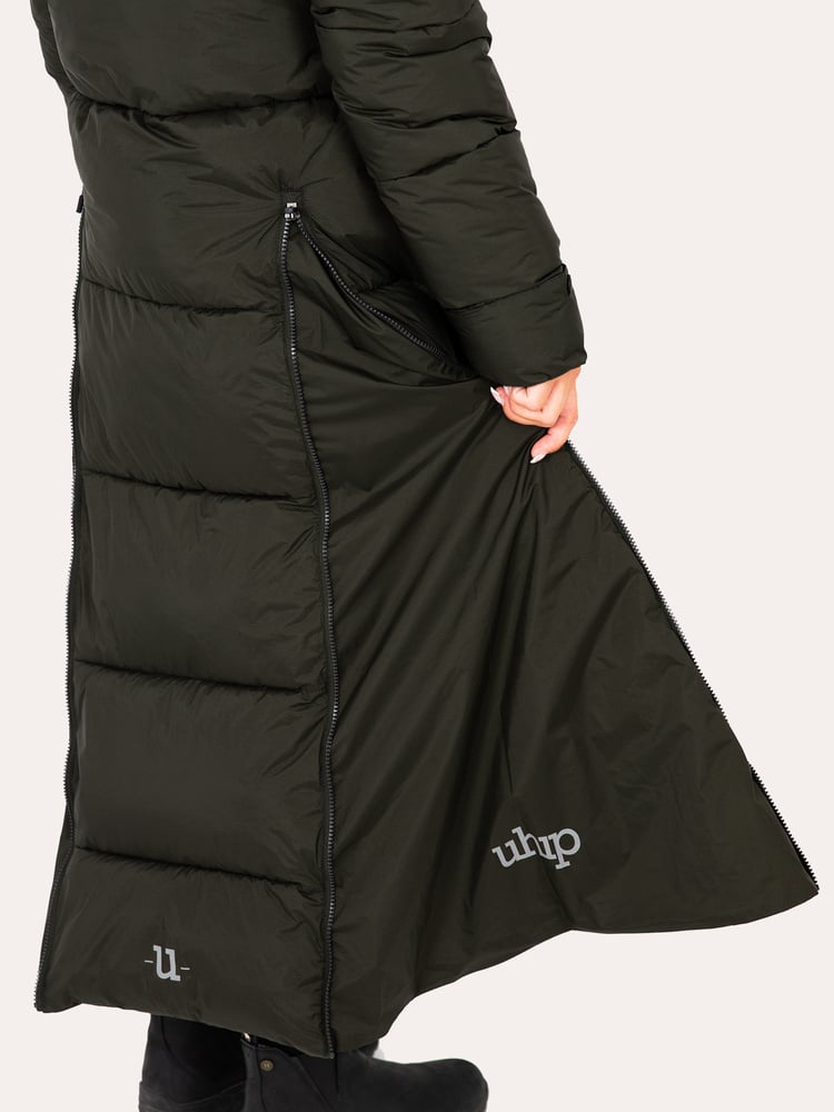 Arctic Puffer Coat Extended Dark Green