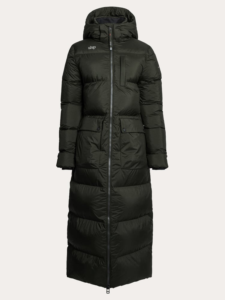 Arctic Puffer Coat Extended Dark Green