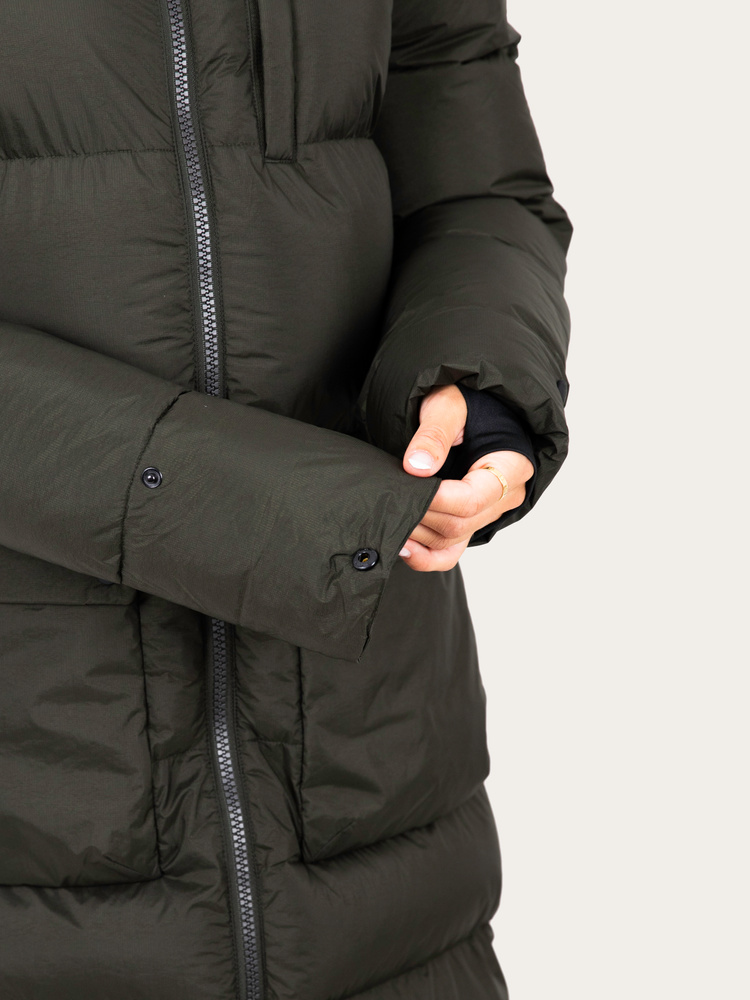 Arctic Puffer Coat Extended Dark Green