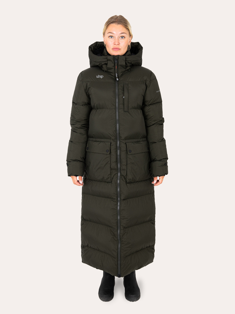 Arctic Puffer Coat Extended Dark Green