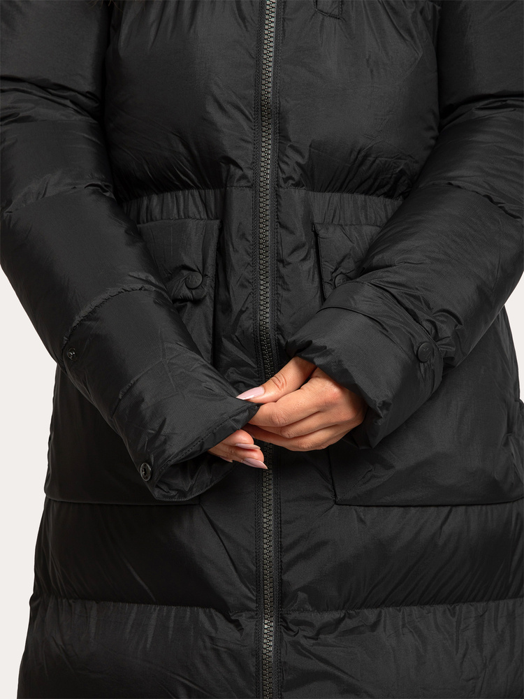 Arctic Puffer Coat Extended Jet Black