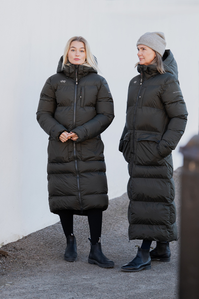 Arctic Puffer Coat Extended Dark Green