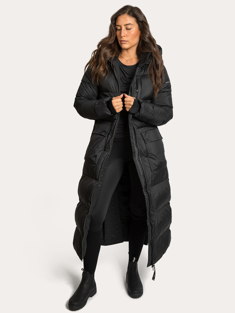 Arctic Puffer Coat Extended Jet Black