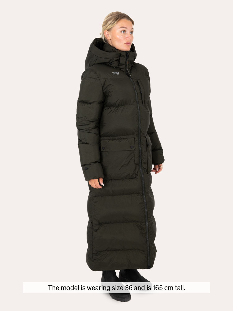 Arctic Puffer Coat Extended Dark Green