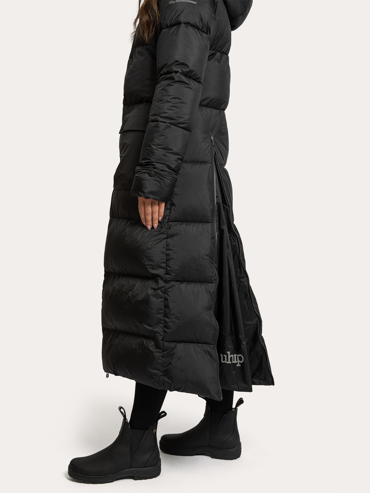 Arctic Puffer Coat Extended Jet Black