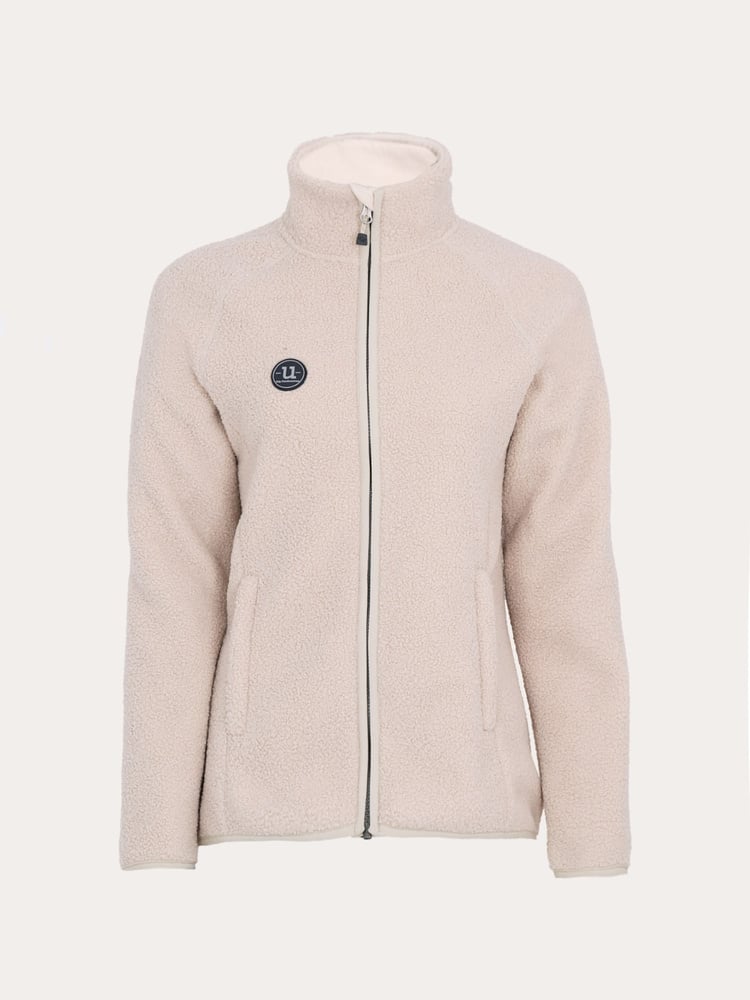 Cozy Pile Full Zip Off White
