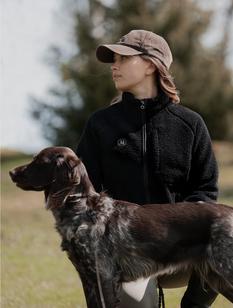 Cozy Pile Full Zip Jet Black