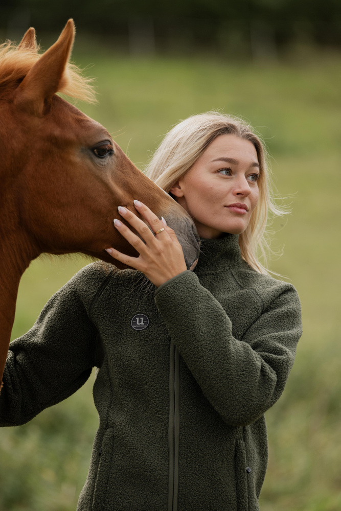 Cozy Pile Full Zip Willow