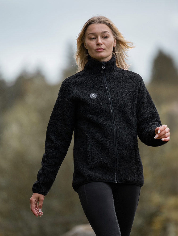 Cozy Pile Full Zip Jet Black