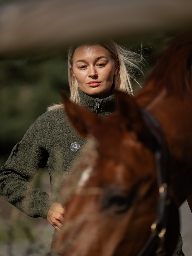 Cozy Pile Full Zip Willow