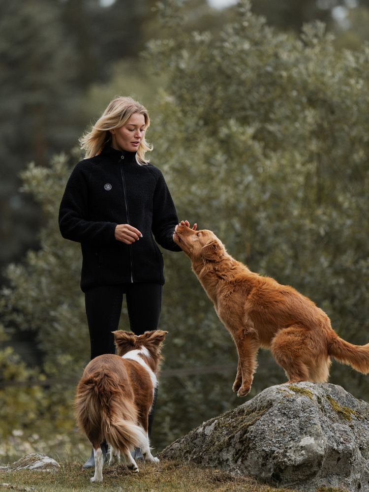 Cozy Pile Full Zip Jet Black