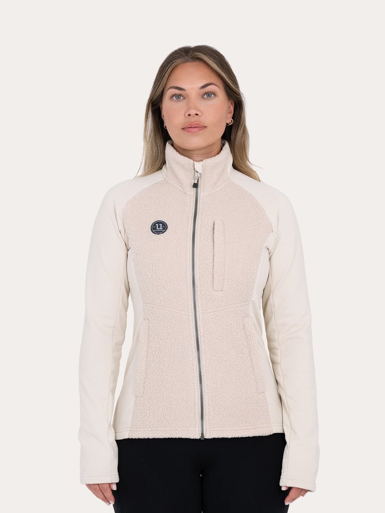 Cozy Pile Hybrid Jacket Off White