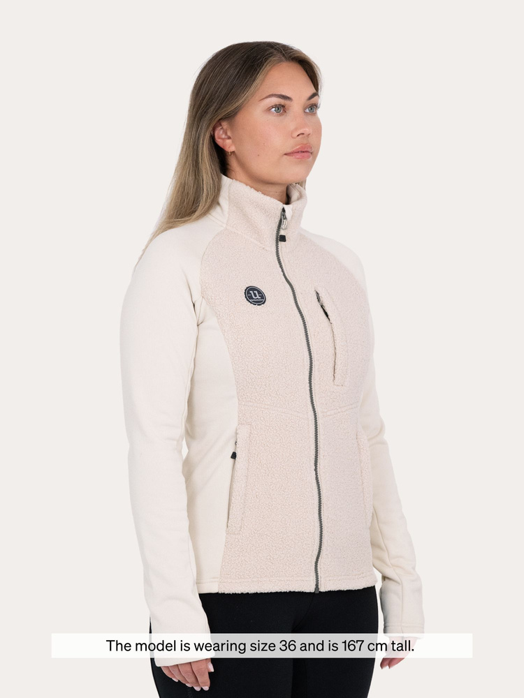 Cozy Pile Hybrid Jacket Off White