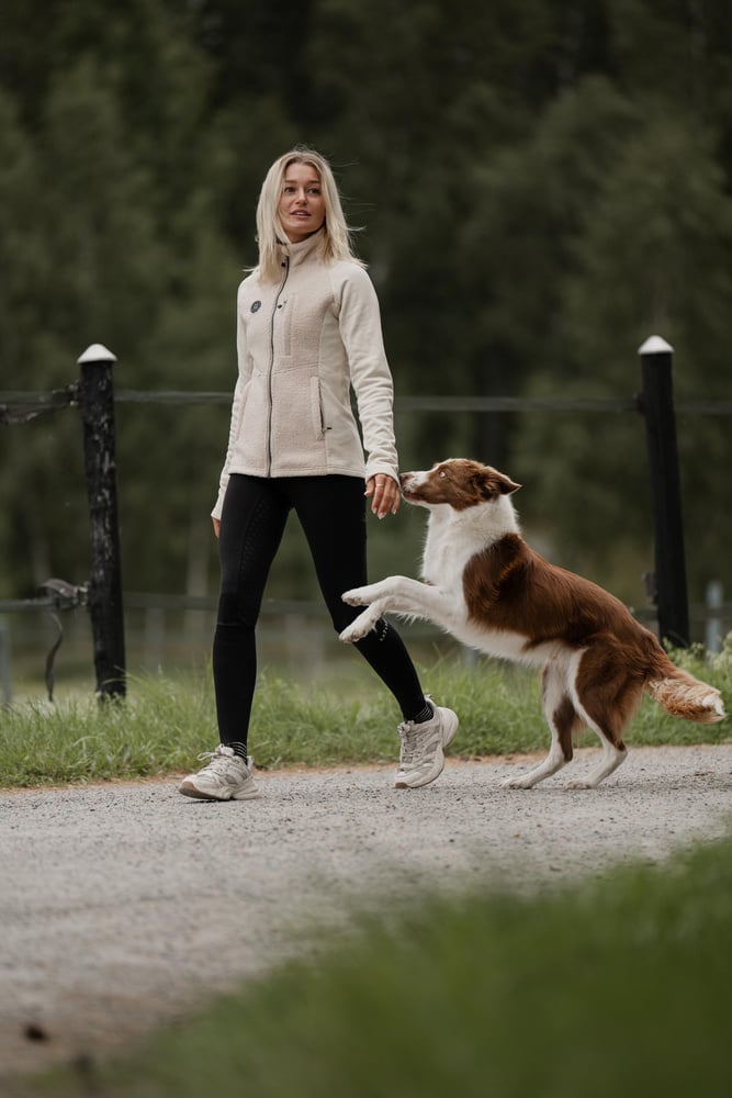 Cozy Pile Hybrid Jacket Off White