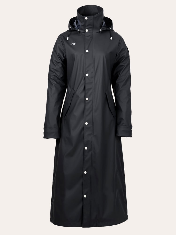 Winnie Raincoat Extended Jet Black
