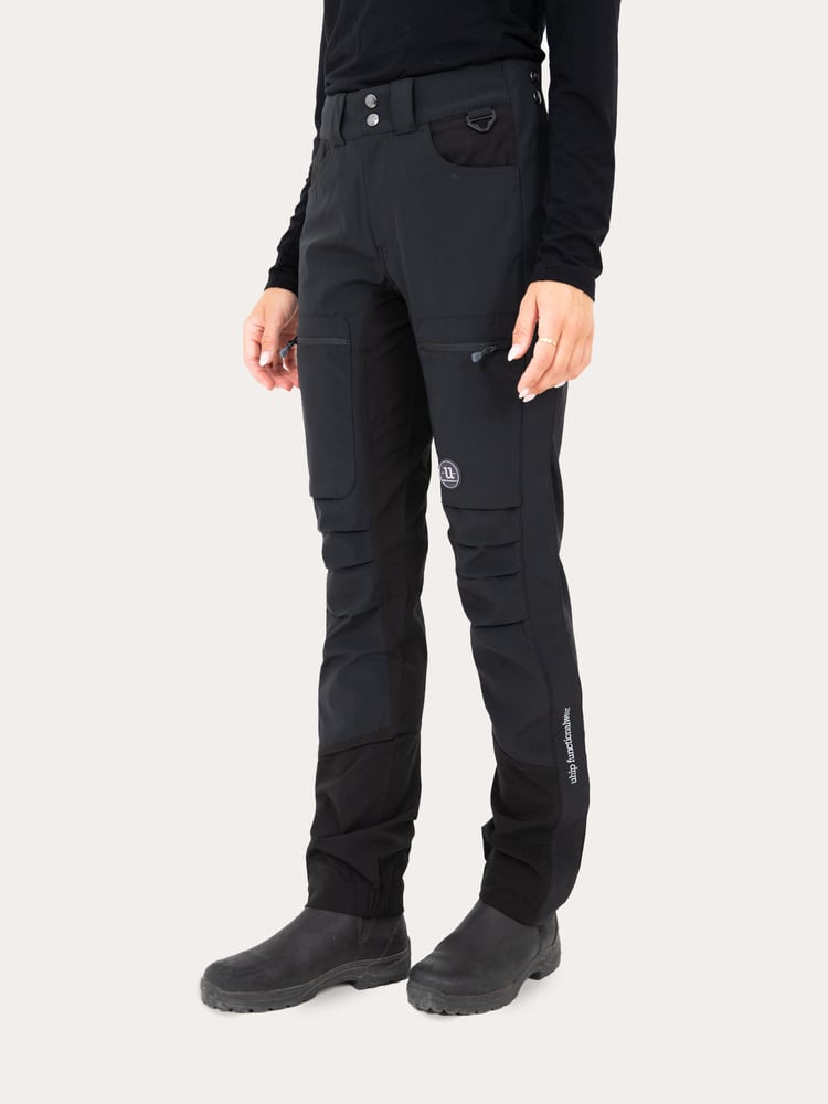 Woolblend Stella Zip Pant Jet Black