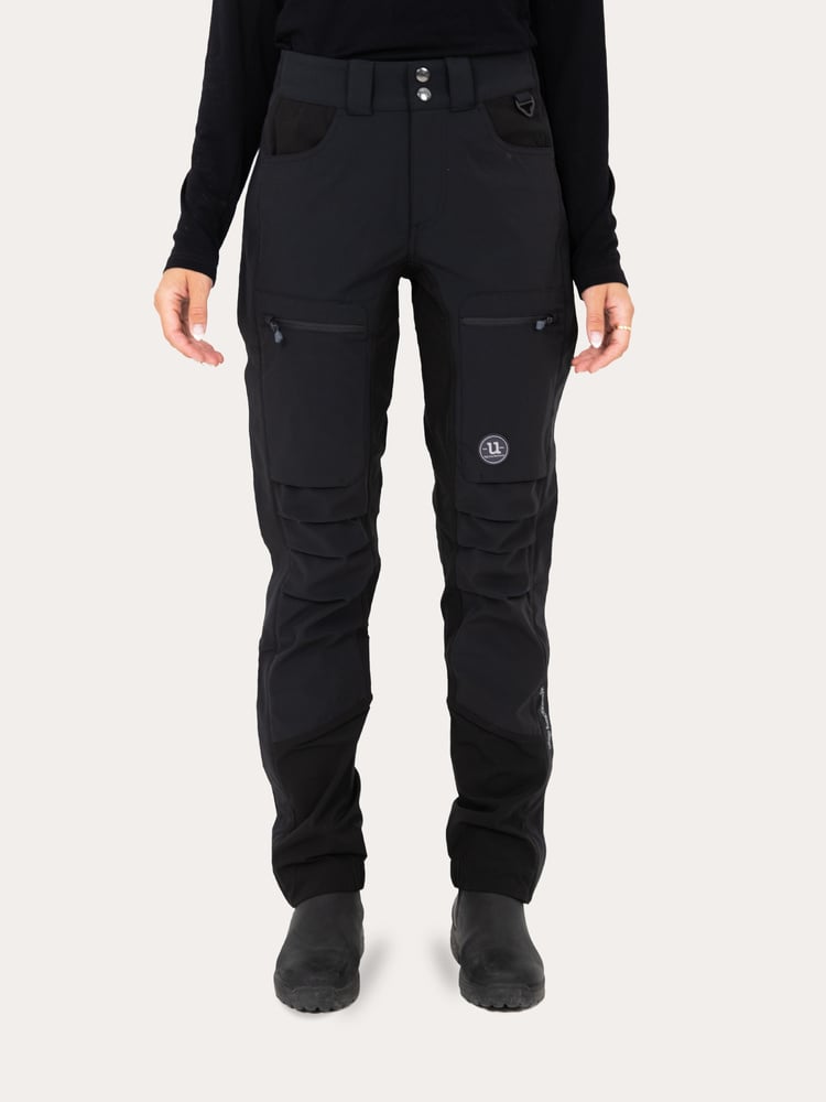 Woolblend Stella Zip Pant Jet Black