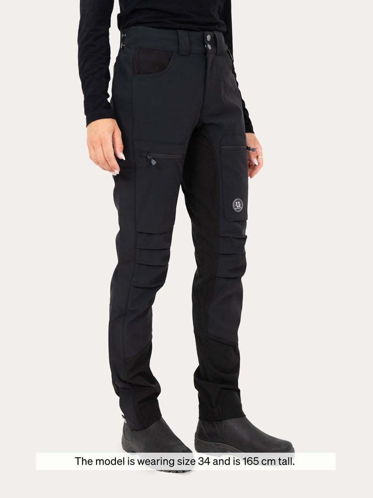 Woolblend Stella Zip Pant Jet Black