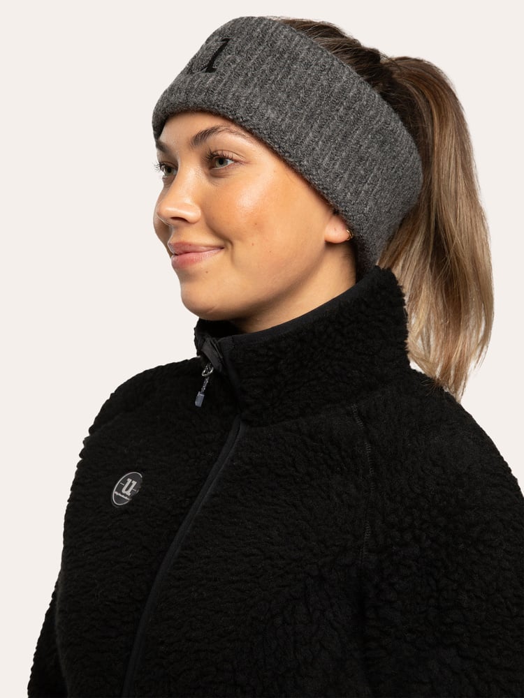 Alpaca Headband Nine Iron Grey