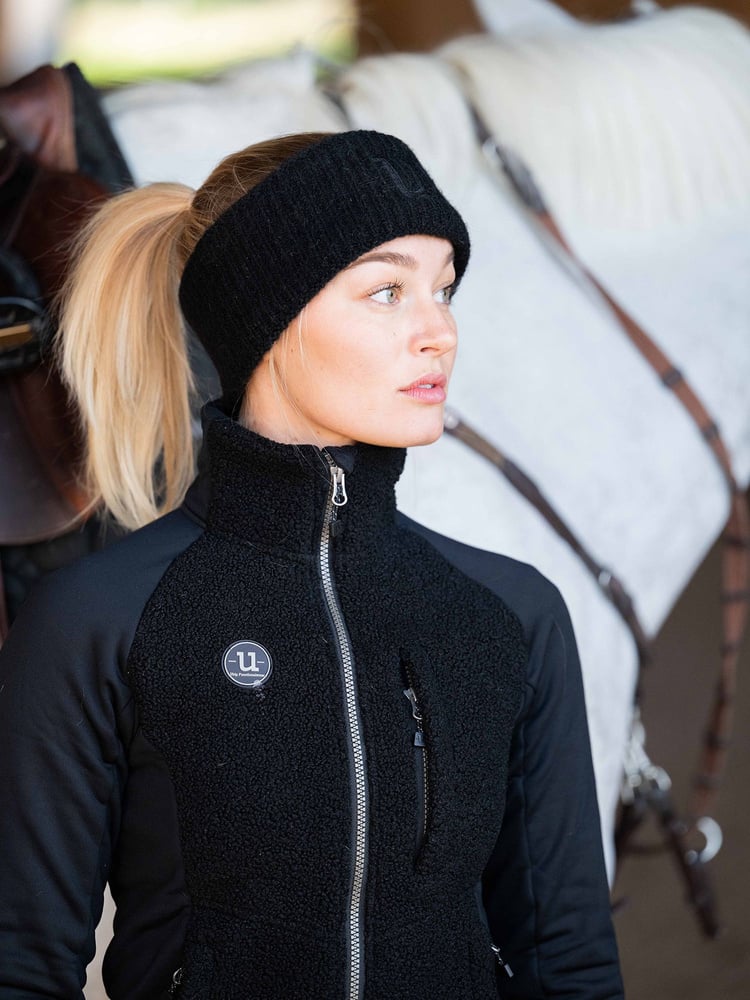 Alpaca Headband Jet Black