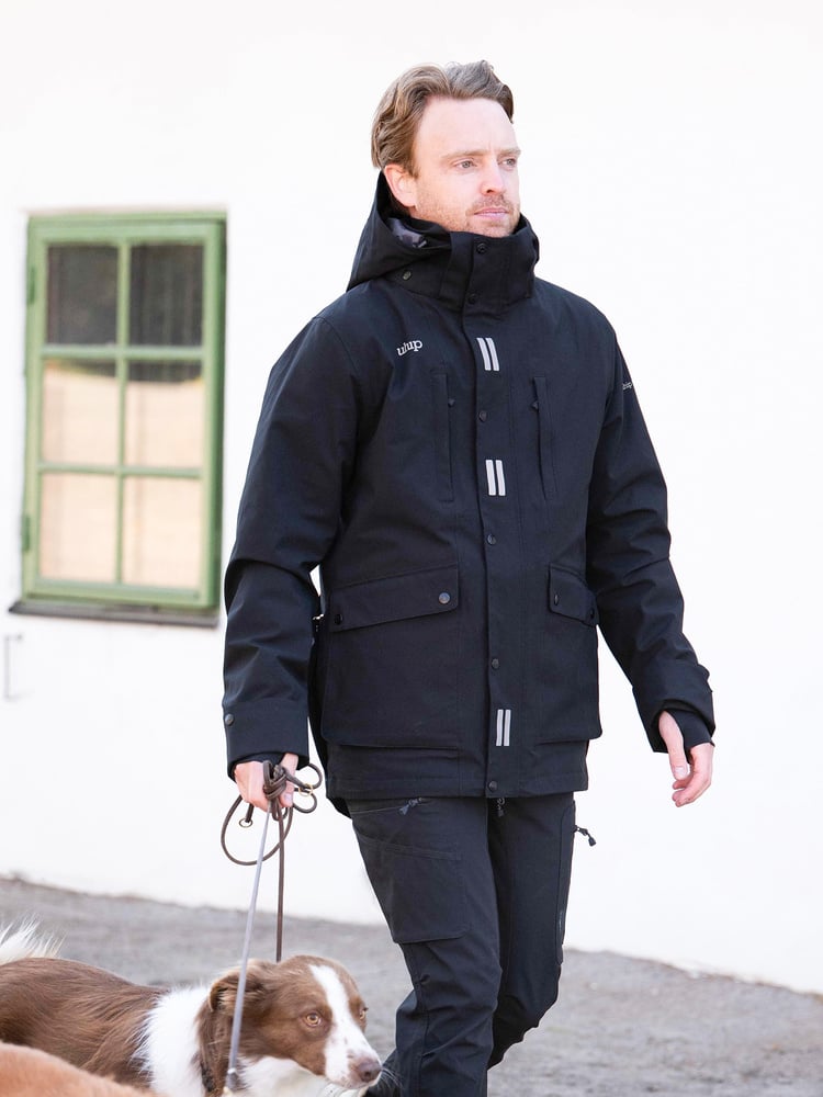 Mens Regular Pro Dog Trainer Jacket Jet Black