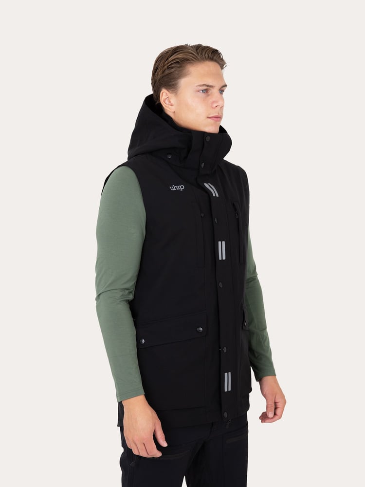 Mens Regular Pro Dog Trainer Vest Jet Black