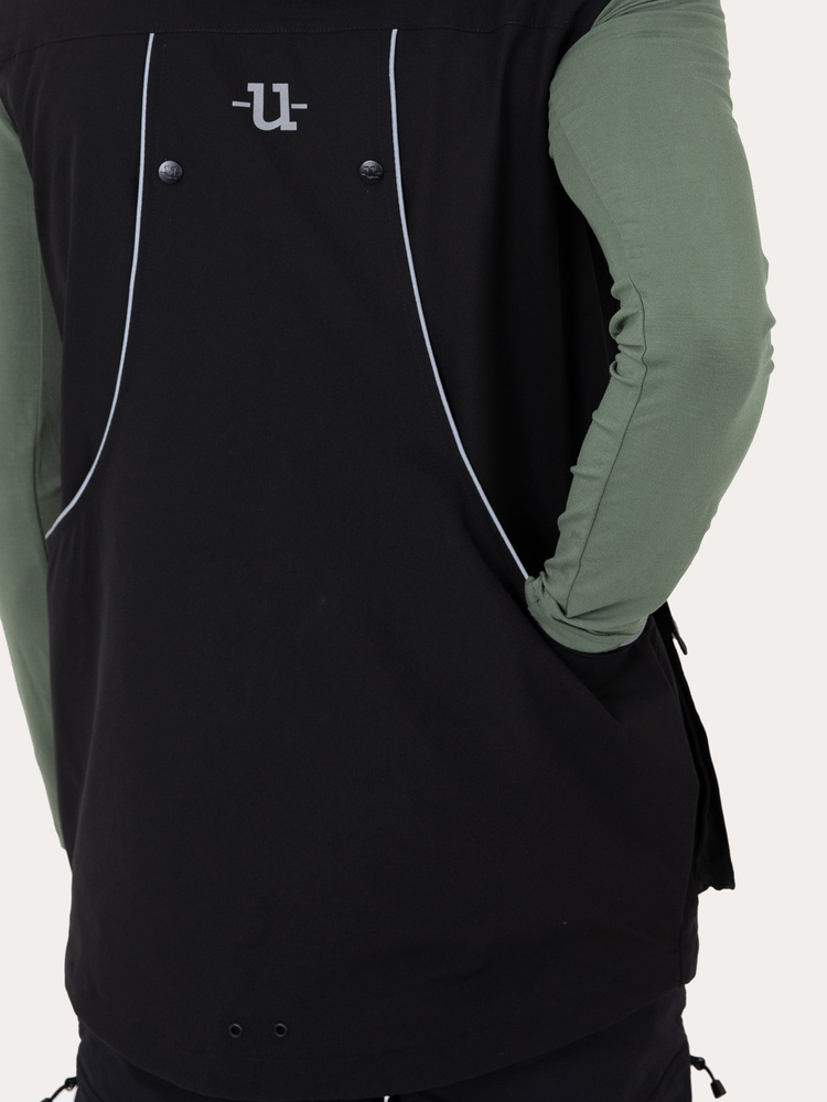 Mens Regular Pro Dog Trainer Vest Jet Black